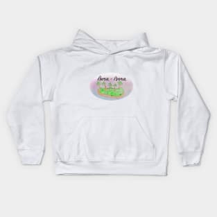 Bora-Bora Island travel, beach, sea and palm trees. Holidays and rest, summer and relaxation Kids Hoodie